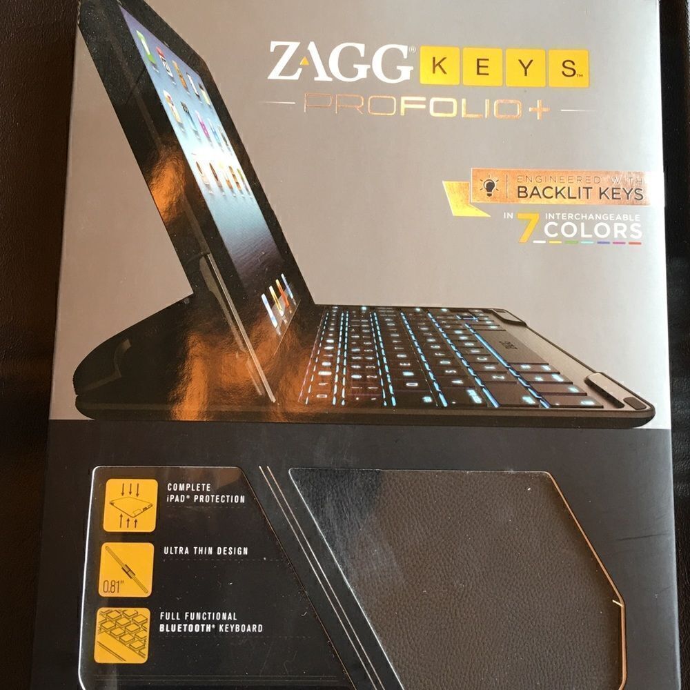 PROFOLIO WITH Backlit Keys for I PAD NWT